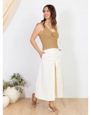 Oh My Sandals Δερμάτινα Πέδιλα Taupe 5943