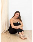 Oh My Sandals Δερμάτινα Πέδιλα Flat Χρυσά 5864