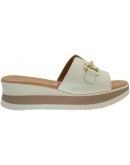 Oh My Sandals Δερμάτινες Πλατφόρμες Λευκές 5970