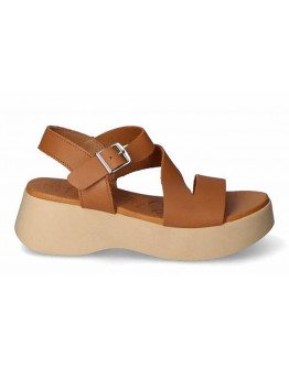 Oh My Sandals Δερμάτινες Πλατφόρμες Ταμπά 5685