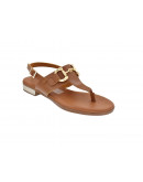 Oh My Sandals Δερμάτινα Πέδιλα Φλατ Ταμπά  5334