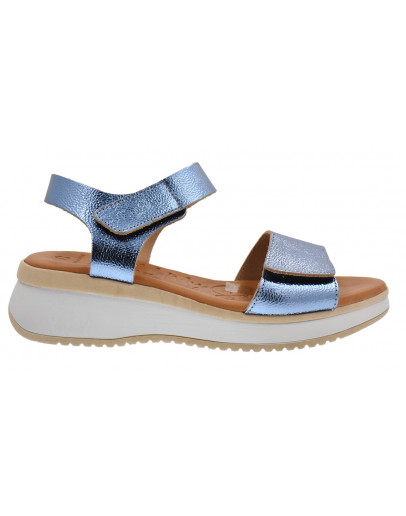 Oh My Sandals  Δερμάτινα Πέδιλα Μπλέ 5411