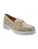 Pitillos Loafers Δερμάτινα Μπεζ 5652