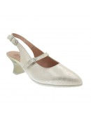 Pitillos Δερμάτινες Γόβες Slingback Πλατινέ 11183