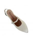 Pitillos Δερμάτινες Γόβες Slingback Πλατινέ 11183