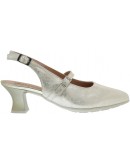 Pitillos Δερμάτινες Γόβες Slingback Πλατινέ 11183