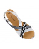 Pitillos Δερμάτινες Πλατφόρμες Ασημί 11295