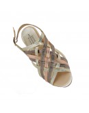 Pitillos Δερμάτινες Πλατφόρμες Gold Mix 30205