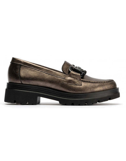 Pitillos Δερμάτινα Loafers Μπρονζέ 10094