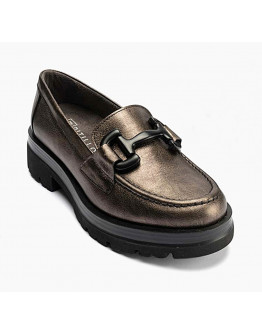 Pitillos Δερμάτινα Loafers Μπρονζέ 10094