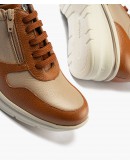 Pitillos Δερμάτινα Sneakers Καφέ-Πούρο 11611