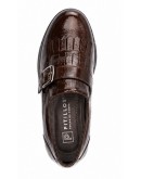 Pitillos Δερμάτινα Loafers Καφέ 11572