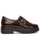 Pitillos Δερμάτινα Loafers Καφέ 11572