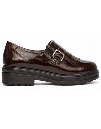 Pitillos Δερμάτινα Loafers Καφέ 11572