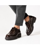Pitillos Δερμάτινα Loafers Καφέ 11577