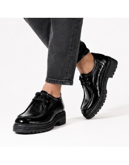 Pitillos Δερμάτινα Loafers Μαύρα 11577