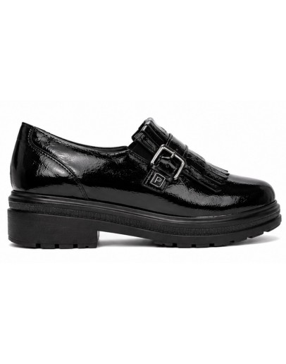 Pitillos Δερμάτινα Loafers Μαύρα 11572