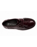 Pitillos Δερμάτινα Loafers Μπορντό 11577