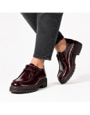 Pitillos Δερμάτινα Loafers Μπορντό 11577