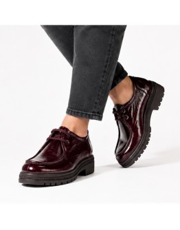 Pitillos Δερμάτινα Loafers Μπορντό 11577