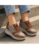 Pitillos Δερμάτινα Sneakers Καφέ-Πούρο 11611
