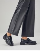 Pitillos Δερμάτινα Loafers Μαύρα 10791