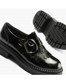 Pitillos Δερμάτινα Loafers Μαύρα 10791
