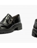 Pitillos Δερμάτινα Loafers Μαύρα 10791