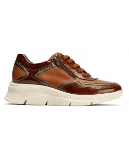 Pitillos Sneakers Δερμάτινα καφέ 10910