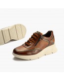 Pitillos Sneakers Δερμάτινα καφέ 10910