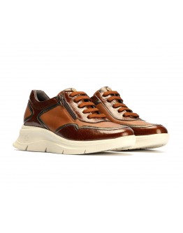Pitillos Sneakers Δερμάτινα καφέ 10910