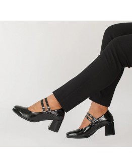 Pitillos Δερμάτινες Γόβες Μαύρες 10831