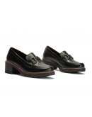 Pitillos Δερμάτινα Loafers Μαύρα 20220
