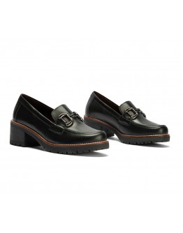 Pitillos Δερμάτινα Loafers Μαύρα 20220