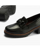 Pitillos Δερμάτινα Loafers Μαύρα 20220