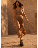 La Repo Δερμάτινες Πλατφόρμες Mule Καφέ Λεοπάρ 22111