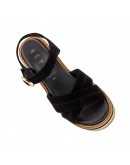 La Repo Δερμάτινες Πλατφόρμες Μαύρες  61284