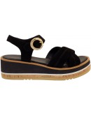 La Repo Δερμάτινες Πλατφόρμες Μαύρες  61284