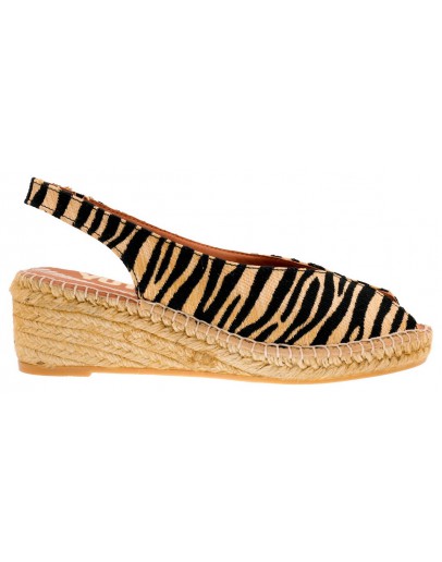 Viguera Δερμάτινες Εσπαντρίγιες Zebra Print 2200