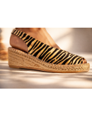 Viguera Δερμάτινες Εσπαντρίγιες Zebra Print 2200