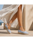 Viguera Δερμάτινες Εσπαντρίγιες Baby Blue 2346