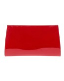 Τσάντα δερμάτινη κόκκινο λουστρίνι  Clutch Senso di lusso 3286
