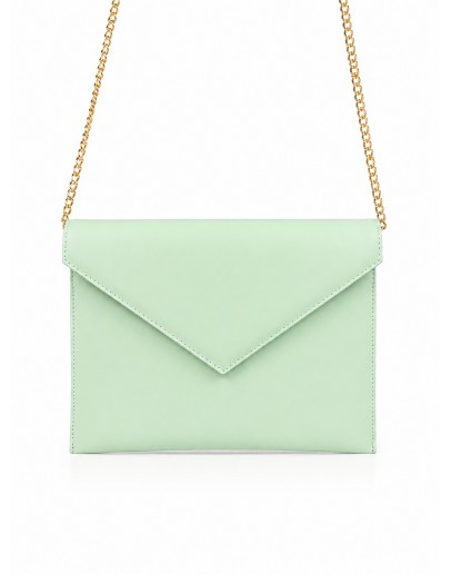 Senso Di Lusso Τσάντα Δερμάτινη Mint Green 3380