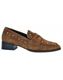 Wikers Δερμάτινα Loafers Καφέ 167