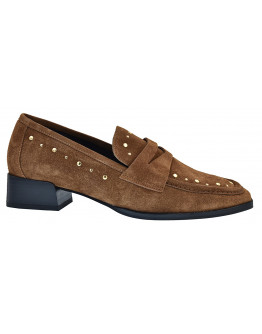 Wikers Δερμάτινα Loafers Καφέ 167