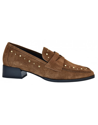 Wikers Δερμάτινα Loafers Καφέ 167