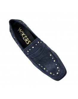 Wikers Δερμάτινα Loafers Μπλε 167